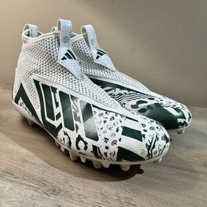 Adidas Predator Edge.3 Laceless Kids Football Cleats White/GreenYouth Size 4